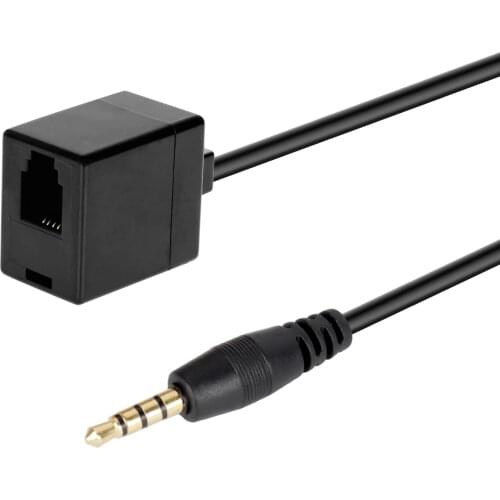 Free Shipping Female RJ9 jack to Smartphone male 3.5MM plug RJ9 headset for Nortel AVAYA 2410 4610 IP Phones