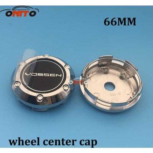 Black vossen logo Wheel Center Hub Cap car rim Dust-proof Badge emblem 4pcs/set 66mm Car wheel center cap