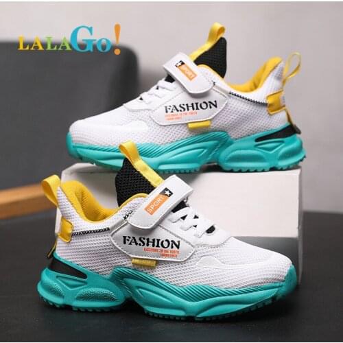 Autumn Kids Shoes Boys Sneakers Breathable Patchwork Hook&Loop Sport Running Children Shoes For Boy Casual Shoes