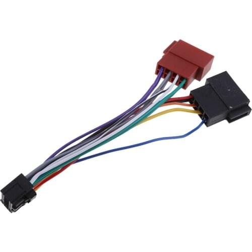 For Pioneer 16Pin ISO Lead Wiring Stereo Head Unit Harness Adaptor Convert Vehicle Power Amp Speaker Wiring Connectors