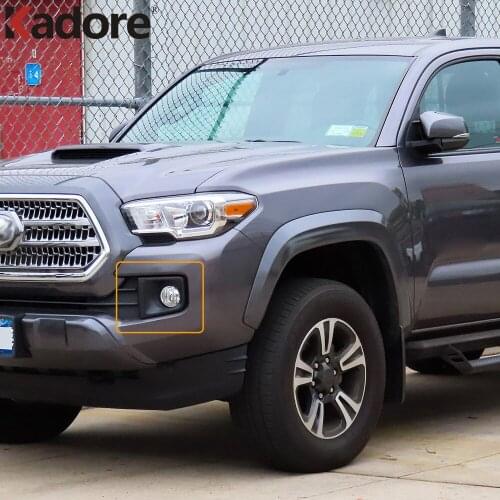 For Toyota Tacoma TRD Sport 2016-2019 TRD Off road 2016-2019 Chrome Front Foglight Fog Light Cover Trim Car Protect Accessories