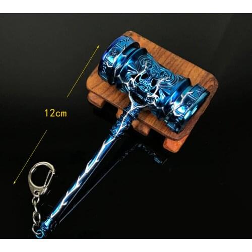 Douluo Weapon Peripheral Flash Version Tang Sanhaotian Hammer Alloy Weapon Model Chain Shakes And Glows