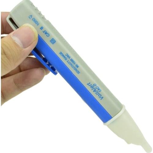 Socket Wall AC Power Outlet Detector Sensor Tester Test Pen LED Light Voltage Indicator 90-1000V