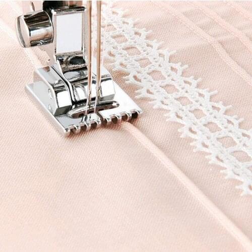 3 PCS 3 Size 2/90 3/90 4/90 Twin Needle Double Needles with 1 PCS 9 Groove Pintuck Foot Presser Multifunctional Sewing Machine
