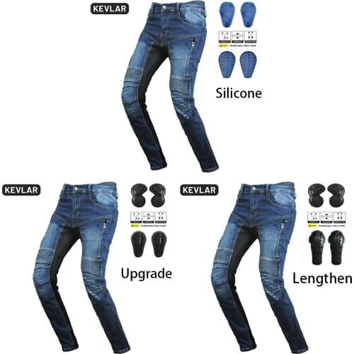 Summer Breathable Kevlar Jeans Leisure Motorcycle Mens Off-road Outdoor Jean/cycling Summer Pants With Protect Equipment