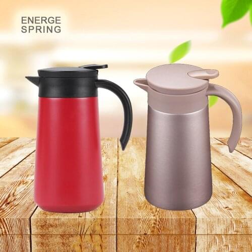 2019 New 800ML Hot Water Bottle 304 Stainless Steel Mocha Coffee Maker Simple Insulation Pot Thermos Hand Brewed Coffee Pot