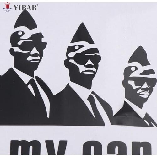 Funny Don't Touch My Car Car Styling Vinyl Decal Car Sticker COFFIN DANCE White/Black 27.5x12cm