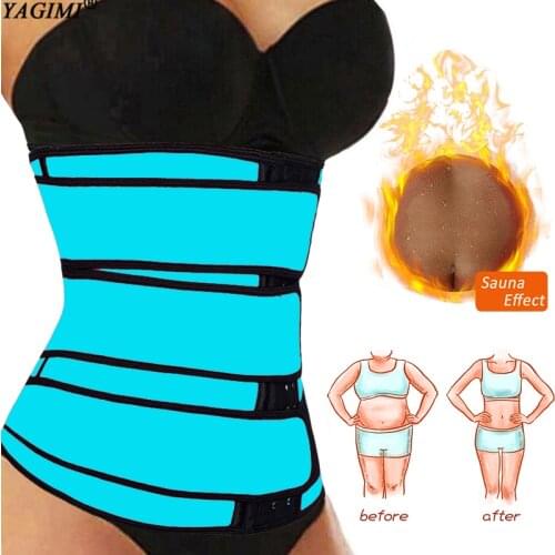 YAGIMI Colombian Girdles Fajas Waist Trainer Body Shaper Slimming Sheath Shaping Strap Shapewear Corset Top Workout Sweat Belt