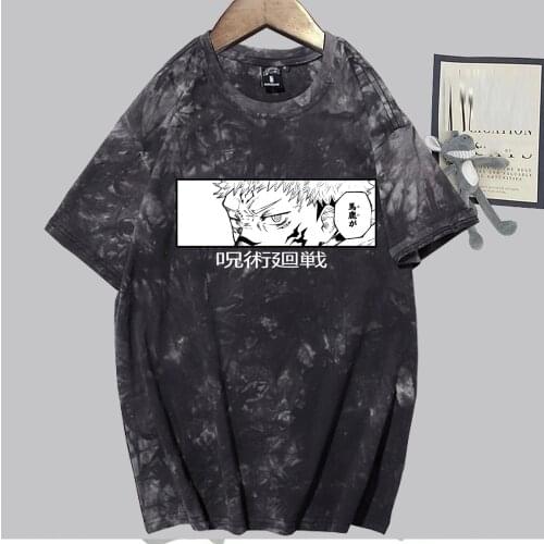 Jujutsu Kaisen Anime Mens T Shirt Short Sleeve Streetwear Hip Hip Anime Eyes Unisex Tops