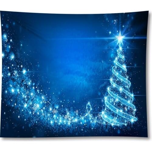 Merry Christmas Tree Printed Yoga Mat Wall Art Hanging Tapestry Home Decor Bedspread Blanket Hamsa