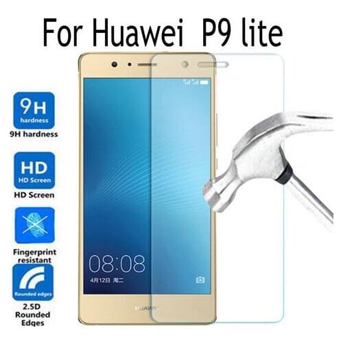 5pcs/lot Tempered Glass For Huawei P9 lite Screen Protector 9H Toughened Protective Film For Huawei P 9 lite Glass Cover Guard