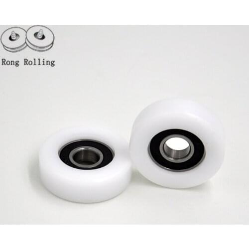 10*36*13 Sliding nylon roller with bearing bore 10mm,nylon roller diameter36mm,thickness 13mm.Packaged plastic bearings 6200RS