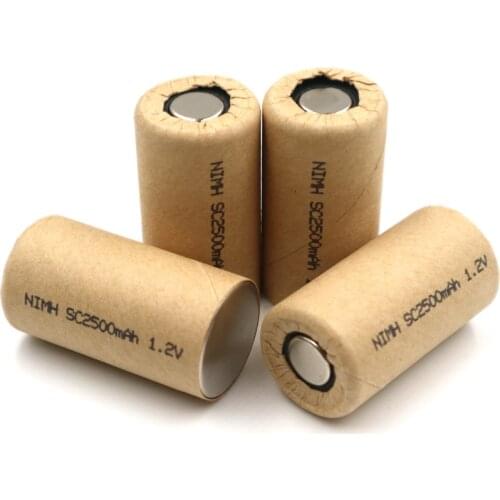 SC2500mAh 30PCS,high power battery cell,power tool battery,Power Cell,Ni Mh,recharge battery,Discharge rate 10C