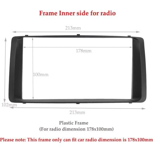 For Toyota Corolla 2003 2004 2005 2006 2 Din Car Stereo Radio Audio Dashboard DVD CD Fascia Plate Panel Frame Replacement