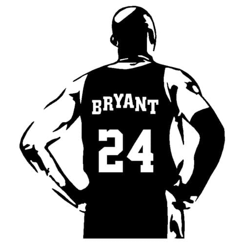 Car Stickers Basketball Kobe Bryant Back Creative Decoration Decals for Trunk Windshield Auto Tuning Styling KK Vinyl