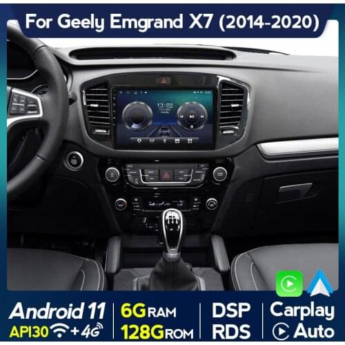 API30 6G RAM 128G ROM Android 11 DSP Car Radio Multimedia Video Player For Geely Emgrand X7 2014-2020 Navigation GPS WIFI BT5.0