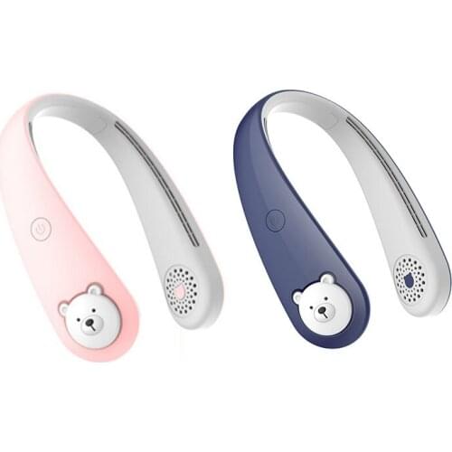 Bladeless Neck Fan, Portable Fan Rechargeable, Personal Small Mini Hanging Neck Fan for Home, Outdoor Sport,Office