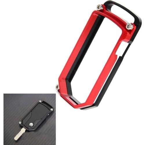 CNC Motorcycle Key Remote Cover Case Holder Chain Guard For Ducati Multistrada1200 Diavel 2010-2014