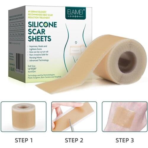 Surgery Scar Removal Sticker Sheet Patch Silicone Gel Scars Treatment Efficient Stretch Marks Burn Remove Stickers Body Cream