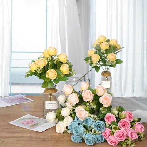 Fake Camellia Camellia Fake Flower Export Wedding Home Decoration Fake Flower Fake Flower Wedding Decoration Eternal Rose