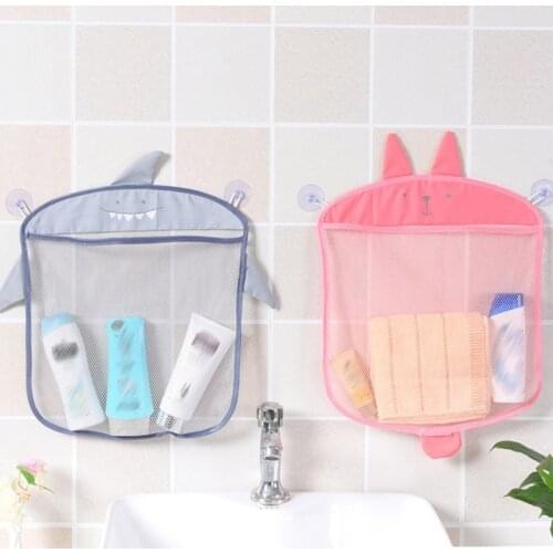 Kitchen Supplies Cartoon Hanging Bags Storage Basket Bathroom Kid Bathing Toy Net Shape Storage Bag Folding Organizer