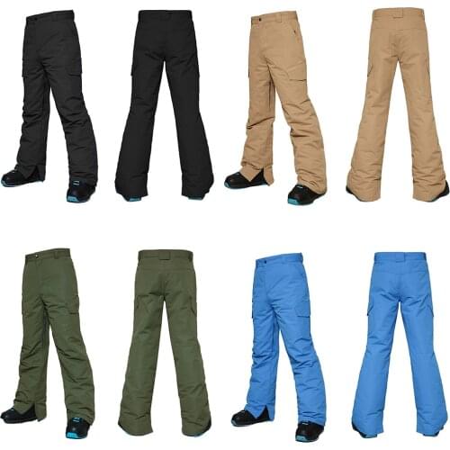 SEARIPE -30 Degree Men Snowboard Pants Men Ski Pants Waterproof 10K Breathable Winter Snow Pant men Brand Ski Skiing Trousers