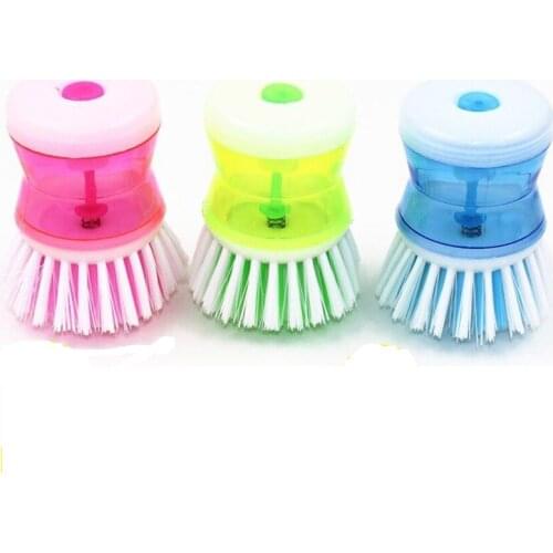 Kitchen Cleaning Brush Hydraulic Pressure Washing Brush Kitchen Pot Pan Dish Bowl Palm Wash Tool Brush Scrubber Cleaner