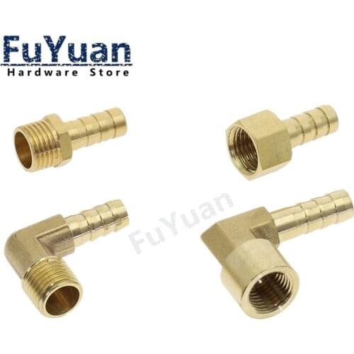 Pagoda connector 6 8 10 12 14mm hose barb connector, hose tail thread 1/8 1/4 3/8 1/2 inch thread (PT)brass water pipe fittings