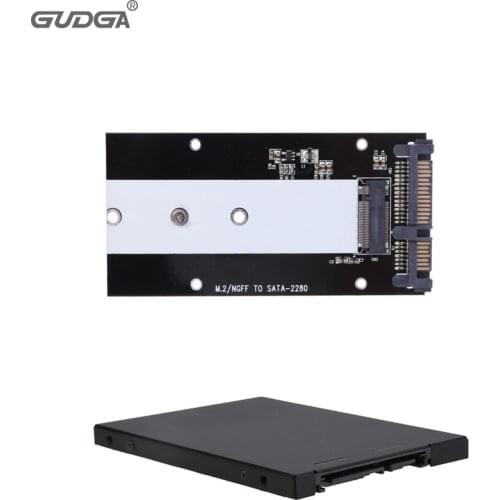 7mm Thickness for B Key M.2 NGFF to SATA 3 Adapter Card M.2 NGFF SSD to 2.5inch SATA adaptor SSD case for 2242/2260/2280 m2 SSD