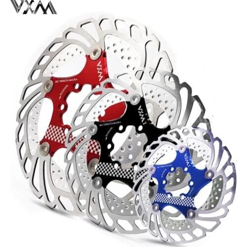 VXM Bicycle Brake Cooling Disc Floating Ice Rotor For MTB Road Bike 203mm 180mm 160mm 140mm Cooling Brake Rotors Bicycle Parts