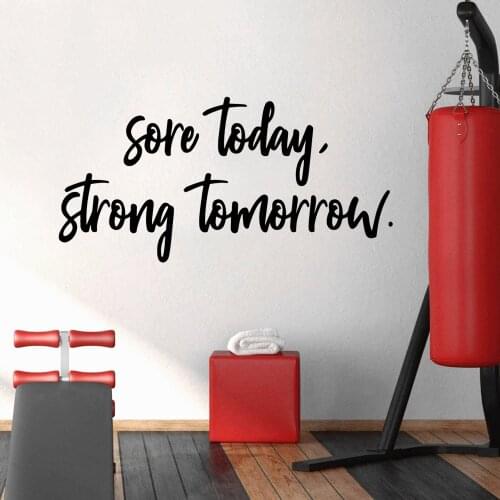 Funny GYM Wall Stickers Modern Fashion Wall Sticker For Kids Rooms Diy Home Decoration Art Decor Wallpaper