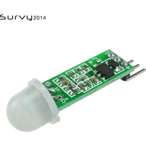 1PCS HC-SR505 Adjust IR Pyroelectric Infrared Mini PIR module Motion Sensor Detector Module Bracket for arduino