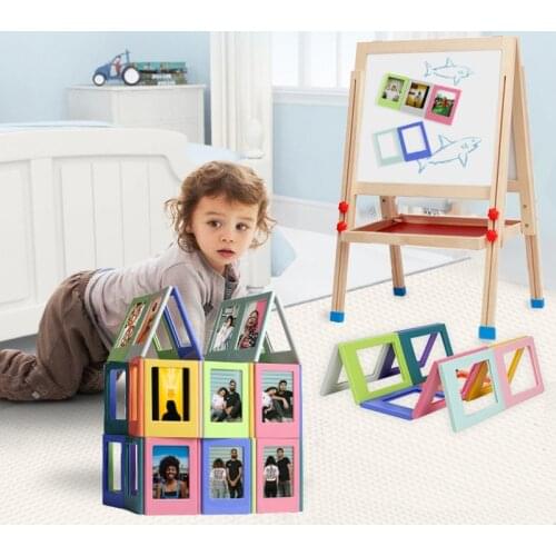 10PCS per Set Assorted Color Free Combination Magnetic Photo Frame For Fujifilm Instax Mini Film Mini 9 Film Mini 8 7s 70 90