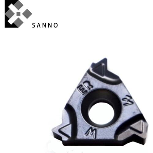 16ERM external threading carbide inserts 11BSPT / 14BSPT IC908 CNC carbide threading inserts