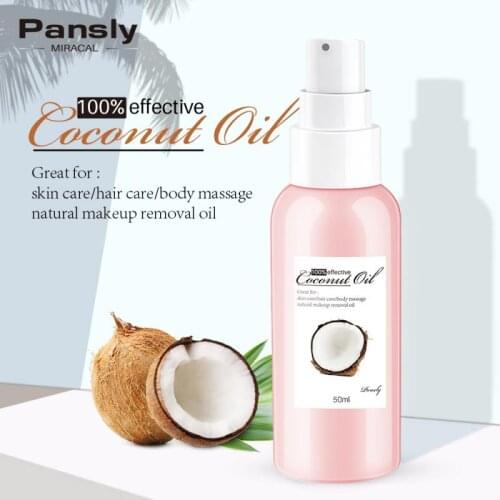 50ml Multi-functional Coconut Oil Natural Makeup Remover Skin Care Hair Care Body Massage Oil Treatments Make Up Remove