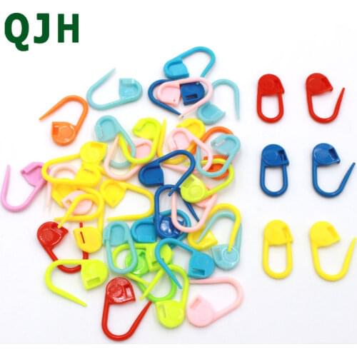 50pcs Plastic Knitting Crochet Locking Stitch Markers Crochet Latch Knitting Tools Sewing Needle