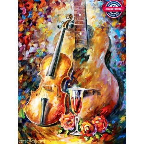 At Jigsaw Puzzle 500 Pcs Guitar And Violin Music For Adult&Kids Toy Educational Entertaintment Landscape Fun Nature Games