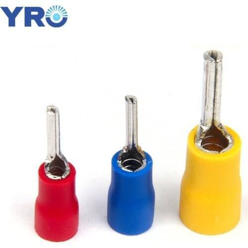 500 pieces PTV5.5-18 Pre Insulated Terminal Cable Wire Connectors Electrical Crimp Terminals Cold Pressed Terminals Pin
