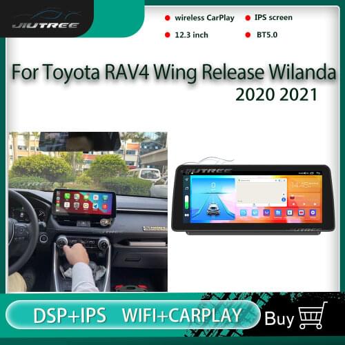 12.3 Inch Screen Android Car Radio For Toyota RAV4 XA50 Wing Release Wilanda 2020 2021 Multimedia Player Navigation Head Unit