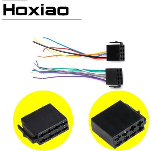 Car Stereo Radio CD DVD Player ISO Cable 1 Set 10 Pin+ 6 Pin Universal Wiring For 16 pin Toyota Car Android MP5 Wire Plug Kit