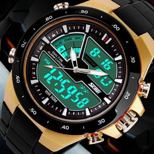 Skmei Watch skmei 1016 Mens Watches Digital Quartz Led Fashion Casual Waterproof Male Clock Military Men Sport Watch Relogio