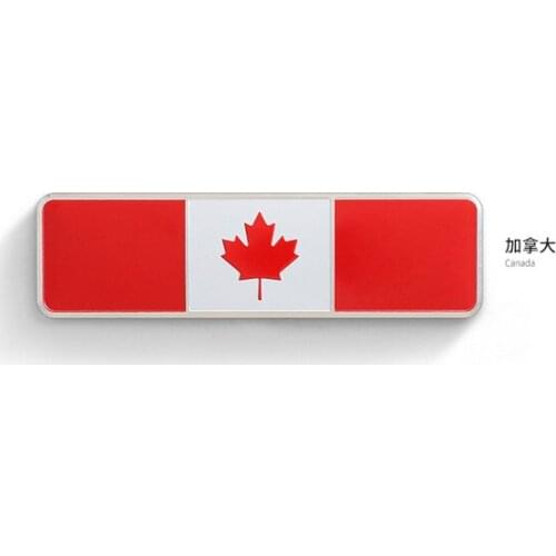 Metal Canada Flag Car Emblem Badge Motorcycle Decals Sticker Fairing