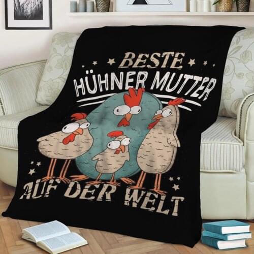 Best Chickens Mother Flannel Throw Blanket 3D Printed Keep Warm Sofa Child Blanket Home Decor Textiles Dream Family Gift