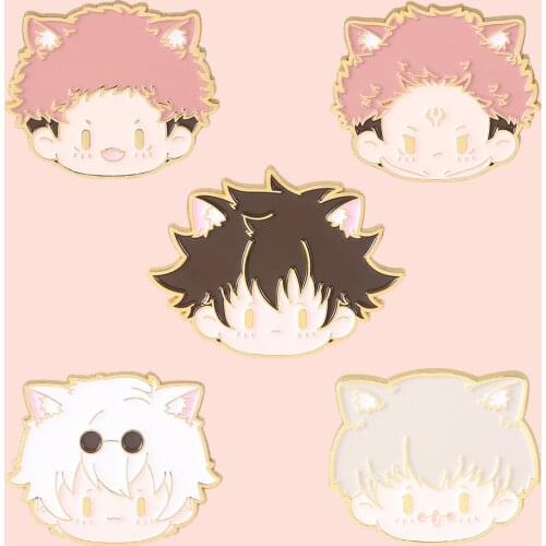 ZF3395 Anime Jujutsu Kaisen Exquisite Clothing Accessories Enamel Pin Brooch Denim Coat Lapel Badge Jewelry Gift For Friends Kid