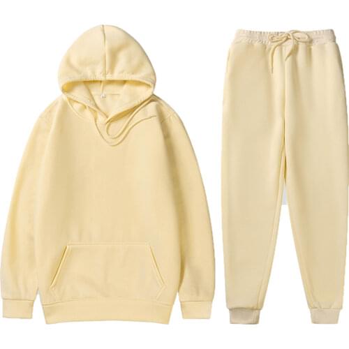 Mens /Women Sets Hoodies+Pants Hooded Sweatshirt Sweatpants Fashion Slim Fit Men Set Hoodie Pant Hip Hop Pullover Hoody