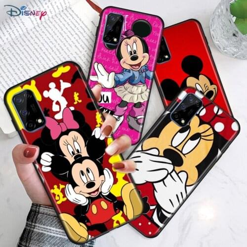 Red Mickey mouse For Realme V15 V5 V3 Q2 Q2i X50 X7 X3 superzoom X2 C17 C15 C12 C11 C3 C2 Pro 5G Soft Phone Case