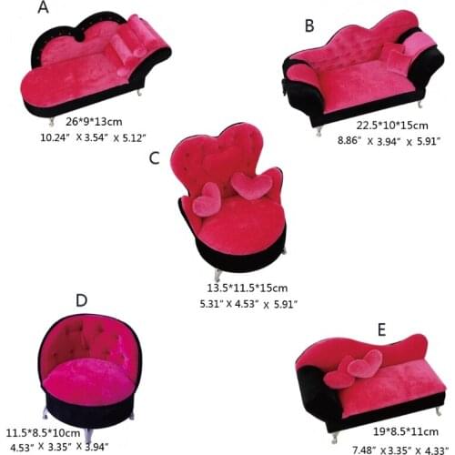 Dollhouse Fancy Couch Sofa Jewelry Storage Organizer Box Can Open Armchair Sofa A0NF