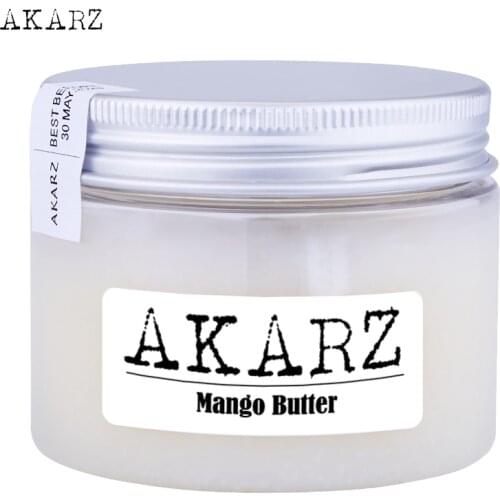 AKARZ brand Mango butter high-quality origin Southeast Asia white solid Skin care face products Cosmetic raw materials base oil