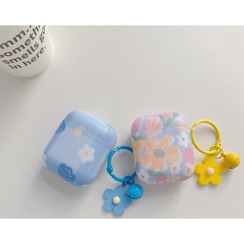 Fashion Art Flower Earphone Case For Apple Airpods 2 1 Air Pods Cases Cute Vintage Floral Cover For AirPod Pro 3 Protector Shell