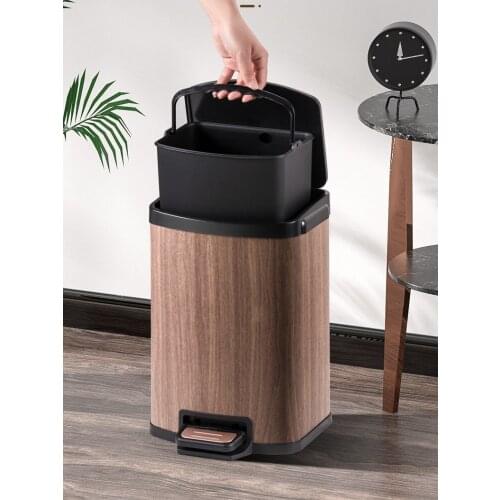 Nordic Bedroom Trash Can With Cover Creative Fashion Trash Can Toilet Bathroom Cubo De Basura Garbage Recycling Bins EB5TC